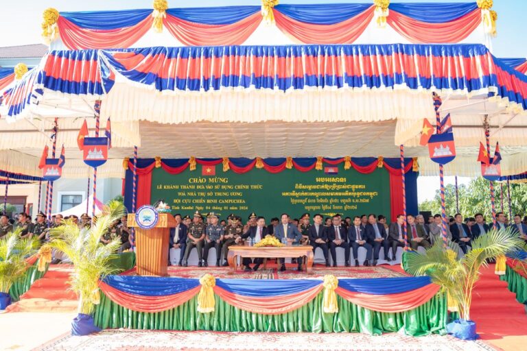 H.E Chea Somethy Attends Inauguration Ceremony of Cambodian Veterans Association and Meeting on 2023 Results